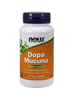 Now Foods Dopa Mucuna Dietary Supplement - 90 Veg Capsules  - Image 1