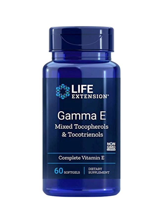 مكمل غذائي جاما إي ميكسد من التوكوفيرول والتوكوترينول - 60 كبسولة هلامية