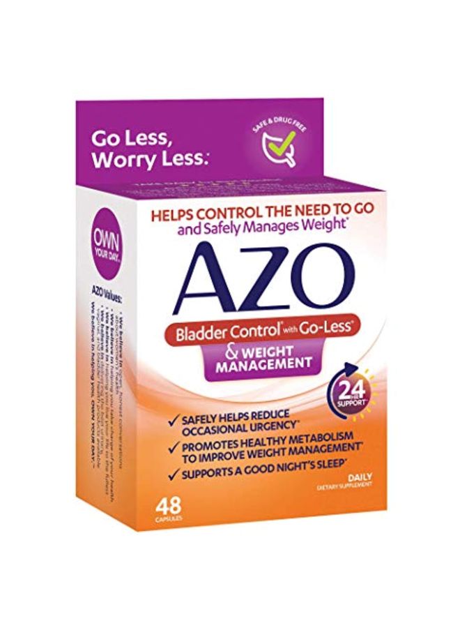 AZO Bladder Control Daily Dietary Supplement - 48 Capsules - Image 4