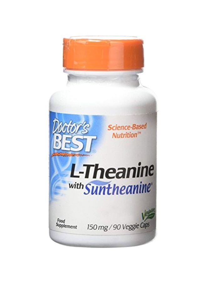Doctor's BEST L-Theanine Food Supplement - 90 Capsules  - Image 1