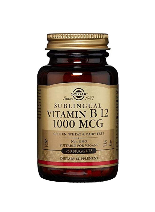 Solgar Vitamin B12 1000 Mcg Dietary Supplements - 250 Nuggets - Image 1