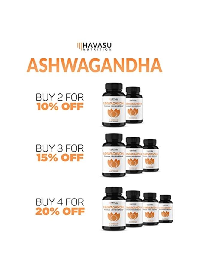 Havasu Nutrition - Ashwagandha Dietary Supplement - 90 Capsule - Image 1
