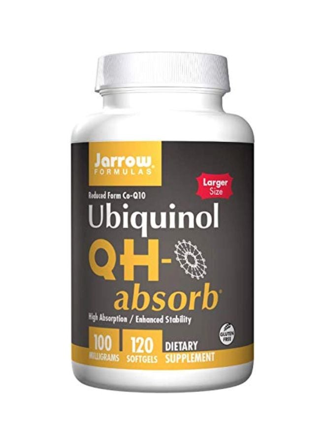 jarrow formulas Ubiquinol QH-Absorb Dietary Supplement - 120 Softgels 