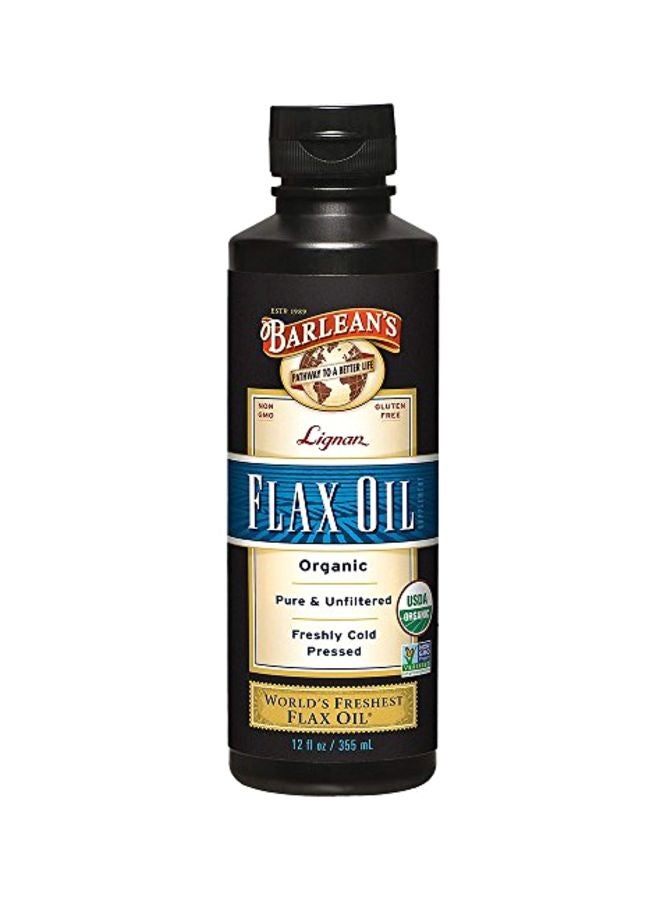 بارلينز أورجانيك أويلز - Organic Lignan Flax Oil 12 fl oz (355 ml) - Image 1