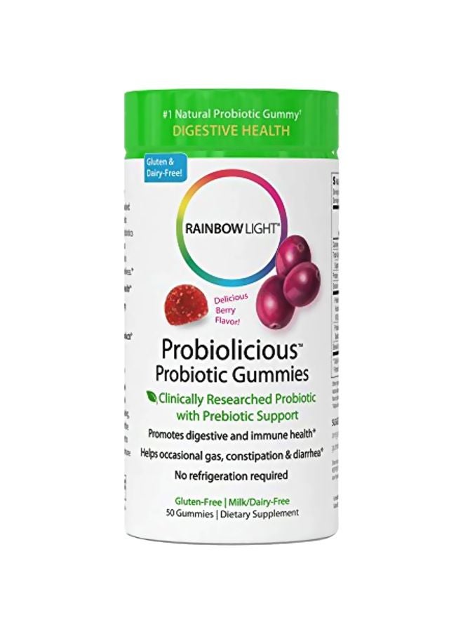 راينبو لايت Probiolicious Probiotic Gummies - 50 Gummies 