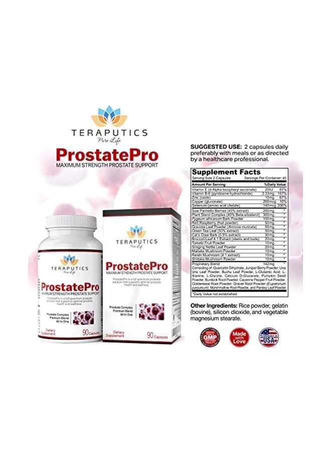 تيرابيتكس مكمل غذائي بروستيت برو - 90 كبسولة - Image 2