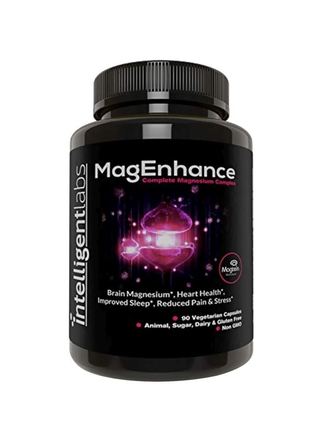 Intelligent Labs MagEnhance Best Magnesium Supplement - 90 Veg Capsules - Image 1