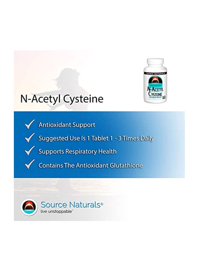 سورس ناتشورالز مضادات الأكسدة ودعم الكبد إن - أسيتيل سيستين 100 ملليجرام - 120 مضغوطة - Image 4