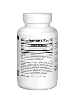Source Naturals N-Acetyl Cysteine Antioxidant And Liver Support 1000mg - 120 Tablets  - Image 3