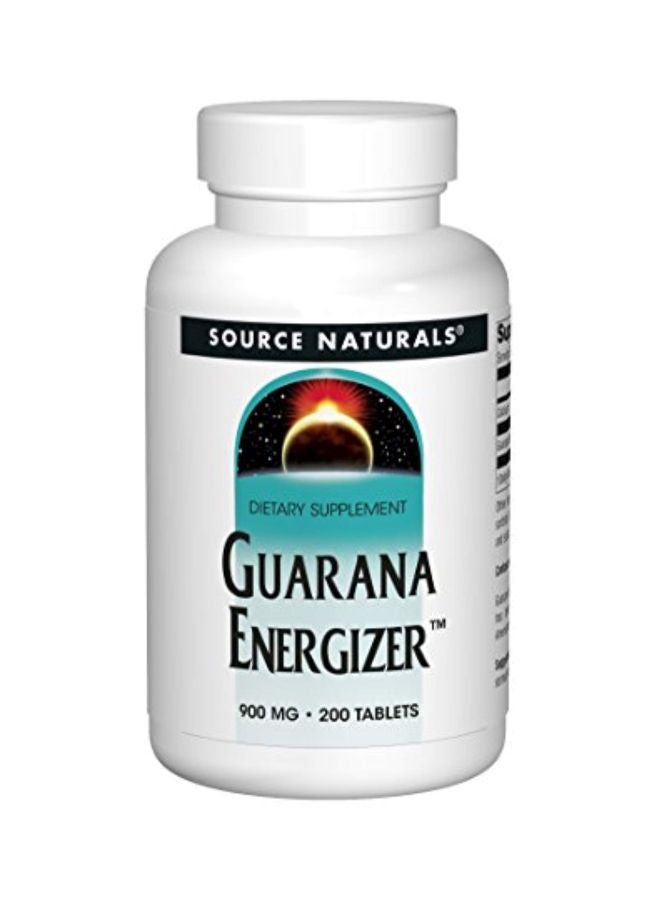 Source Naturals Guarana Energizer 900mg Dietary Supplement - 200 Tablets  - Image 1