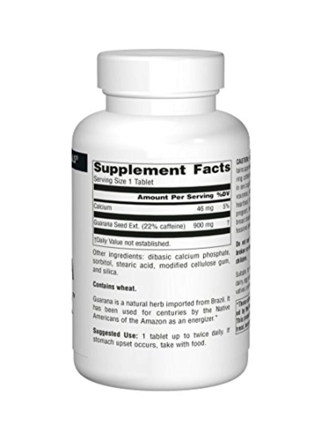 Source Naturals Guarana Energizer 900mg Dietary Supplement - 200 Tablets  - Image 2