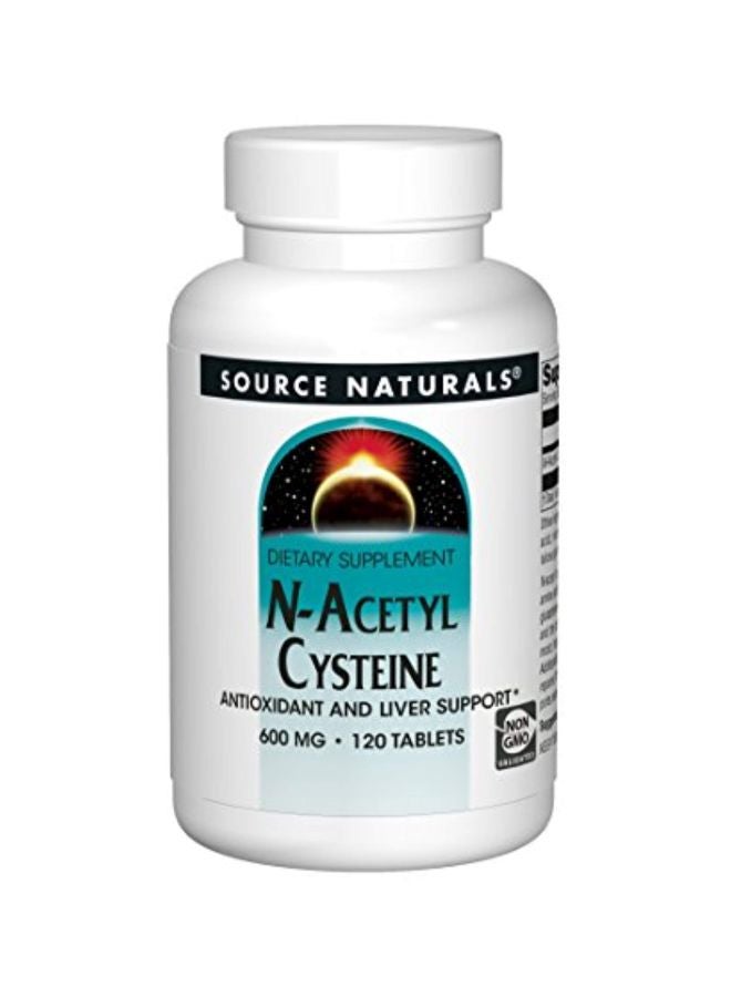 سورس ناتشورالز إن-أسيتيل سيستئين مضاد للأكسدة 600 مجم - 120 قرصاً - Image 1