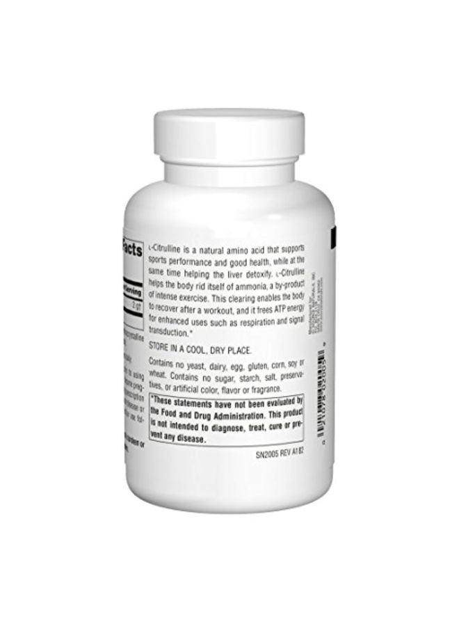 سورس ناتشورالز مكمل غذائي إل-سيترولين - 120 كبسولة - Image 3