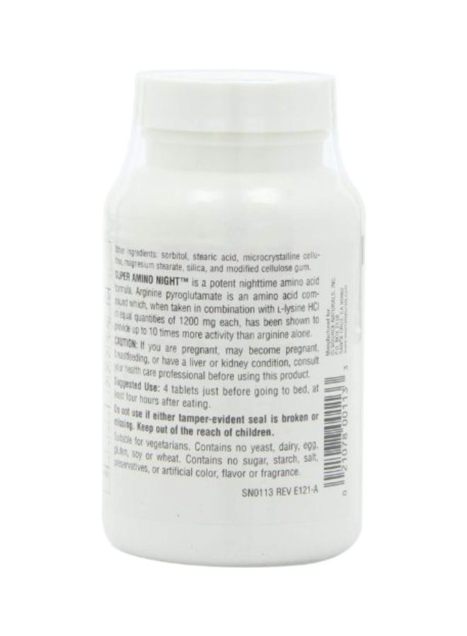 Source Naturals Super Amino Night Advance Amino Acid Formula Dietary Supplement - 120 Tablets - Image 5