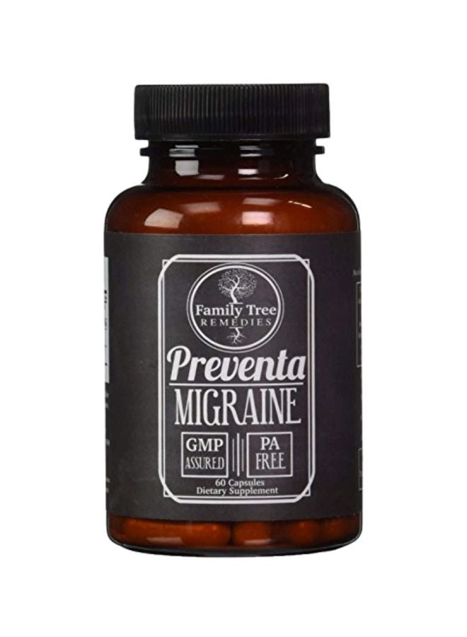 Family Tree Remedies - Preventa Migraine Dietary Supplement - 60 Capsules - Image 1