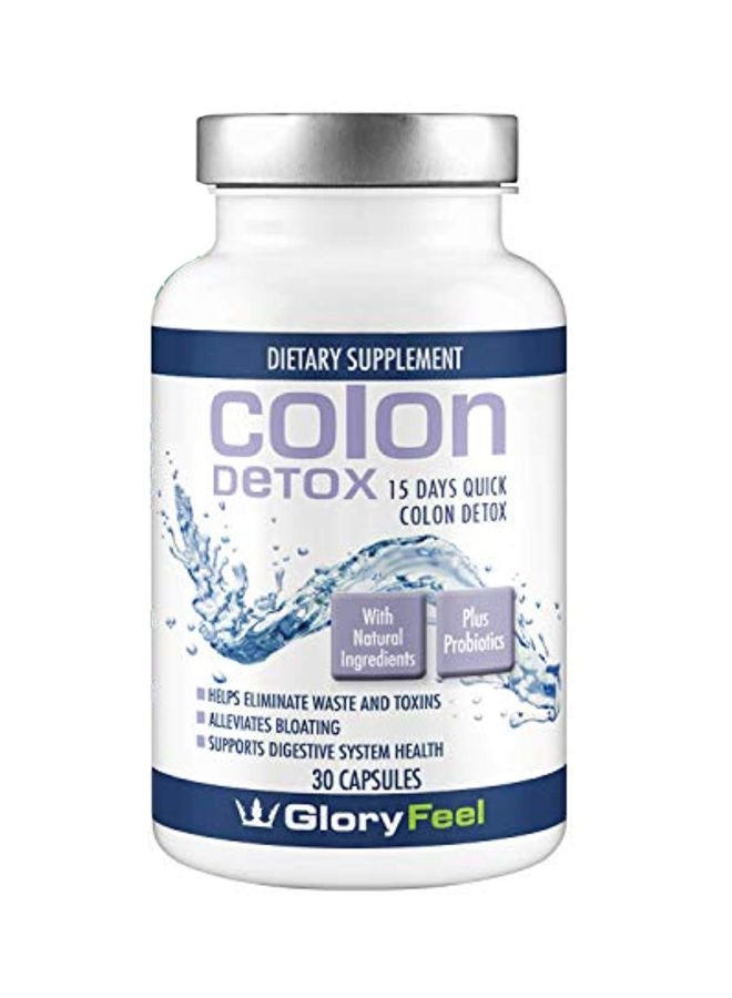 Colon Detox Dietary Supplement - 30 Capsules