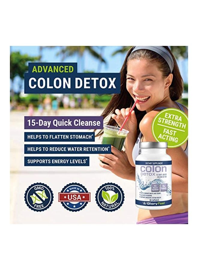 Colon Detox Dietary Supplement - 30 Capsules