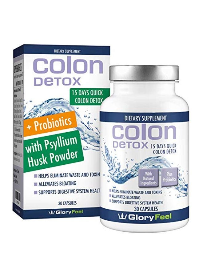 Colon Detox Dietary Supplement - 30 Capsules