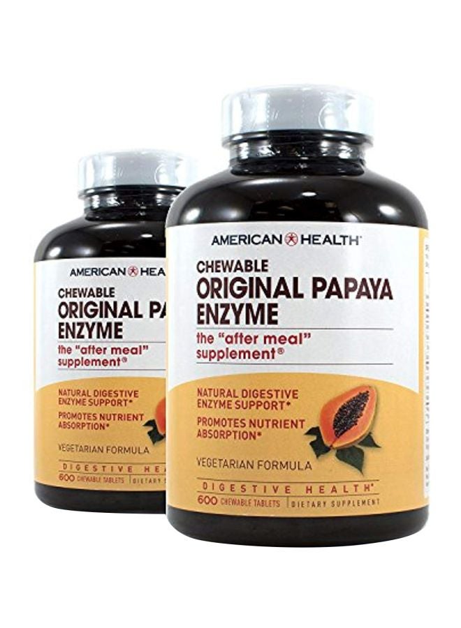 American Health Original Papaya Enzyme Supplement - 600 Tablets
