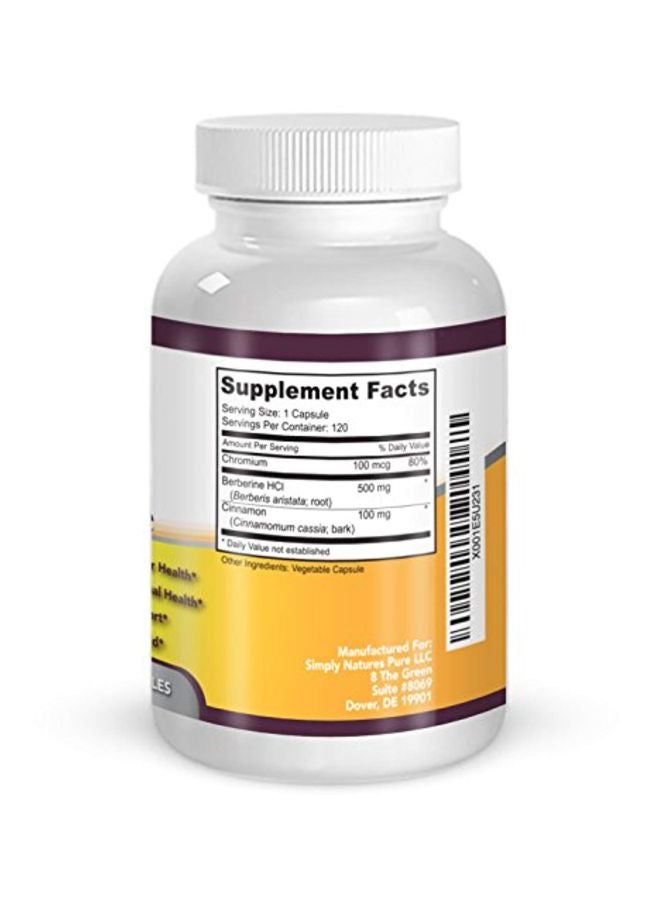 سيمبلي نايتشرز بيور مُكمل غذائي بربارين - 120 كبسولة - Image 2