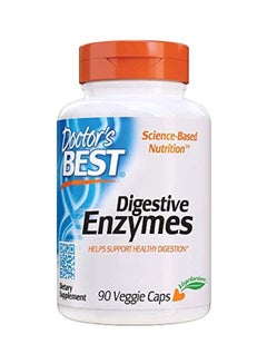 Doctor's BEST Digestive Enzymes Dietary Supplement - 90 Veg Capsules  - Image 1