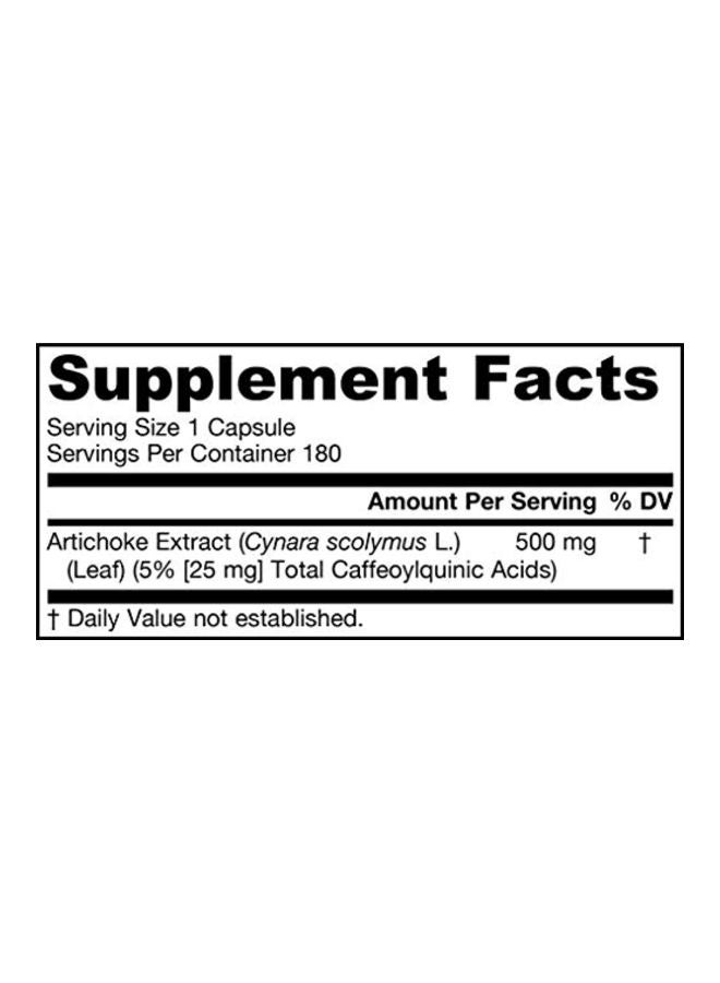 جارو فورملاز مكمل غذائي من مستخلص الخرشوف 500 مج - 180 كبسولة نباتية - Image 2