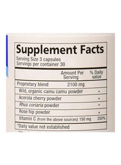 North American Herb & Spice Purely-C Dietary Supplement (700 mg) - 90 Vegi Caps  - Image 5
