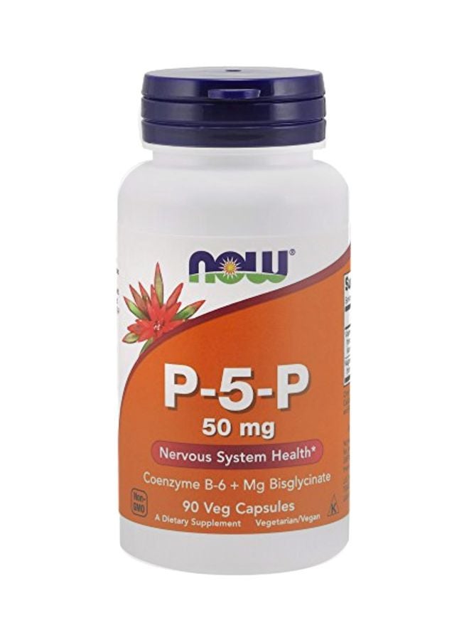Now Foods P-5-P Dietary Supplement - 90 Capsules - Image 1
