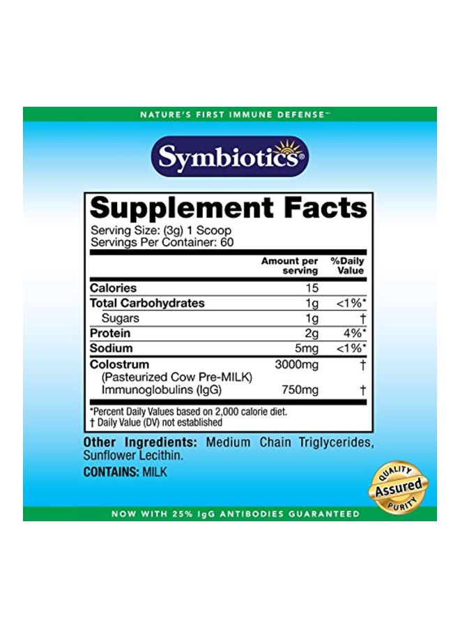 Symbiotics Colostrum Plus Powder Dietary Supplement  - Image 4