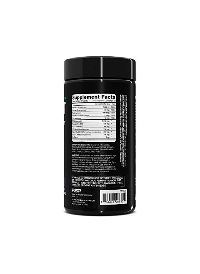 RSP Nutrition Testosterone Booster - 120 Tablets  - Image 2