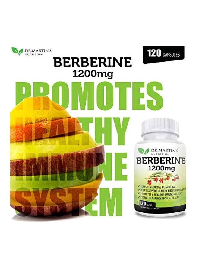 DR. MARTIN'S NUTRITION Berberine 1200 mg Dietary Supplement -120 Capsules - Image 5