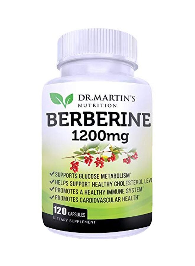 DR. MARTIN'S NUTRITION Berberine 1200 mg Dietary Supplement -120 Capsules - Image 1