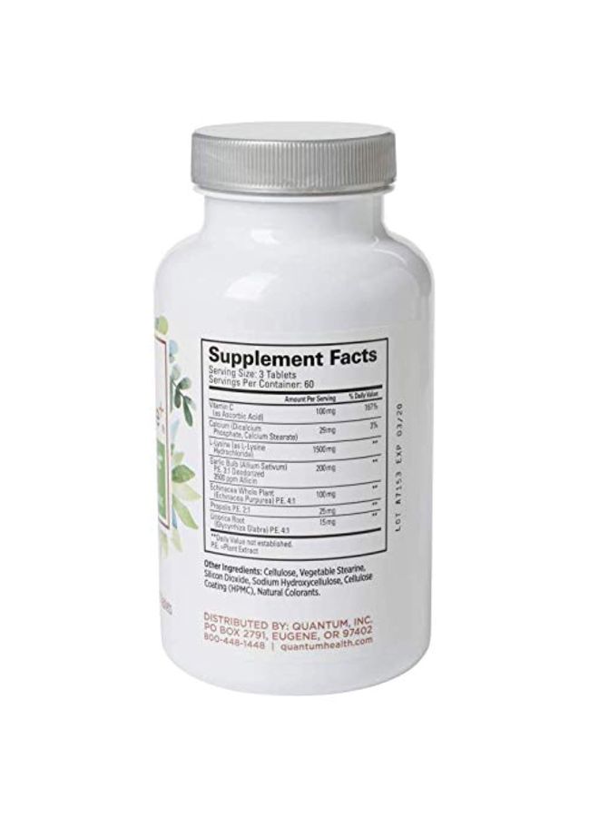 Quantum SuperLysine+ Immune Support - 180 Tablets - Image 2
