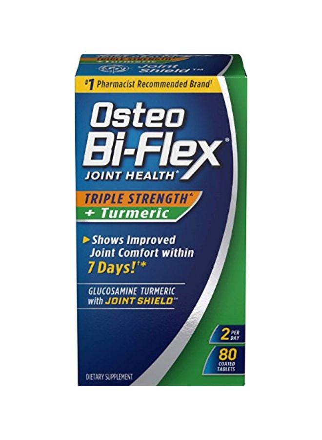 Osteo Bi-Flex Triple Strength Turmeric Dietary Supplement -80 Tablets - Image 1