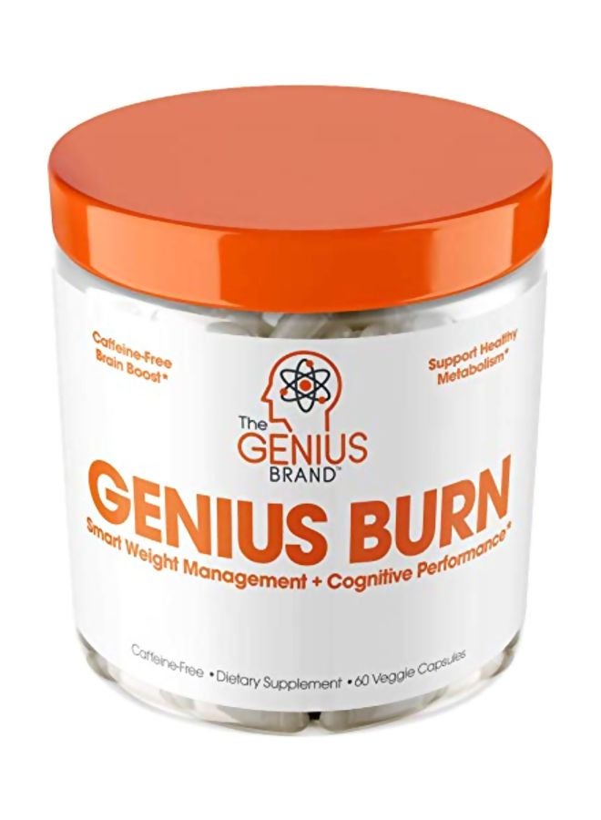 ذا جينيس براند مكمل جينيس بيرن لإدارة الوزن ومنشط الذهن - 60 كبسولة نباتية - Image 1