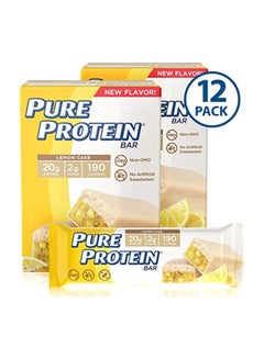Pure Protein Pack Of 12 High Protein Bars - Lemon Cake  - Image 2