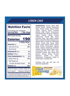 Pure Protein Pack Of 12 High Protein Bars - Lemon Cake  - Image 4