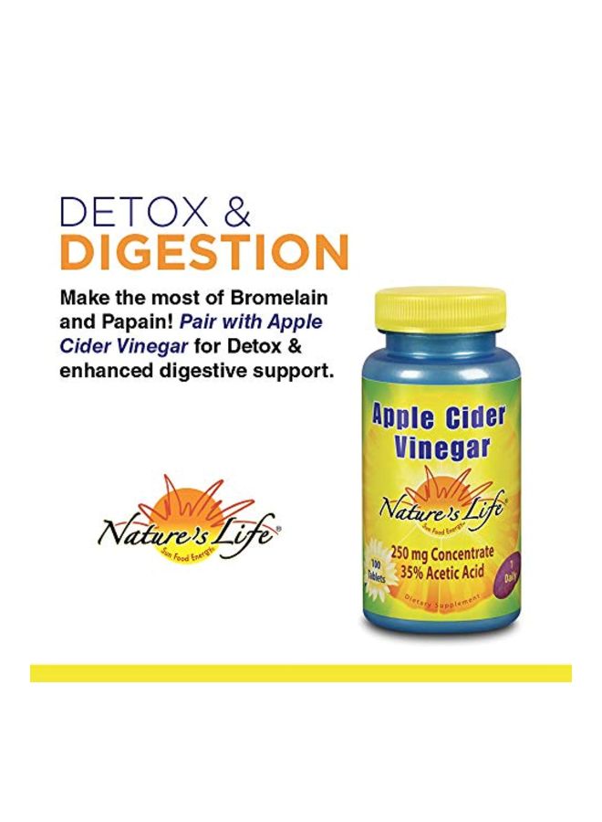 Nature's Life - Bromelain And Papain Digestive Supplement - 250 Vegetarian Capsules - Image 1