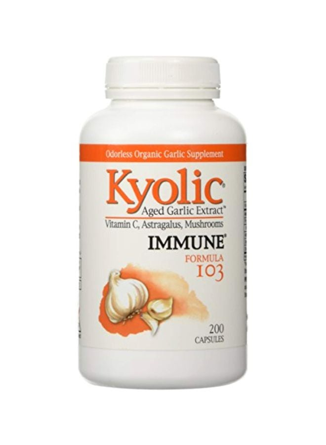 kyolic Immune Formula 103 Dietary Supplement - 200 Capsules - Image 1