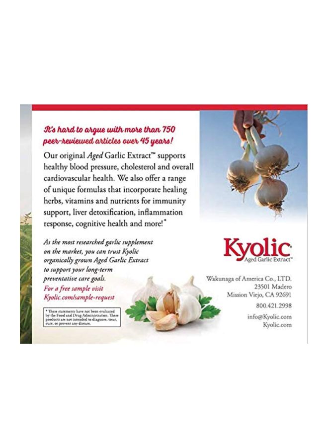kyolic Immune Formula 103 Dietary Supplement - 200 Capsules - Image 5