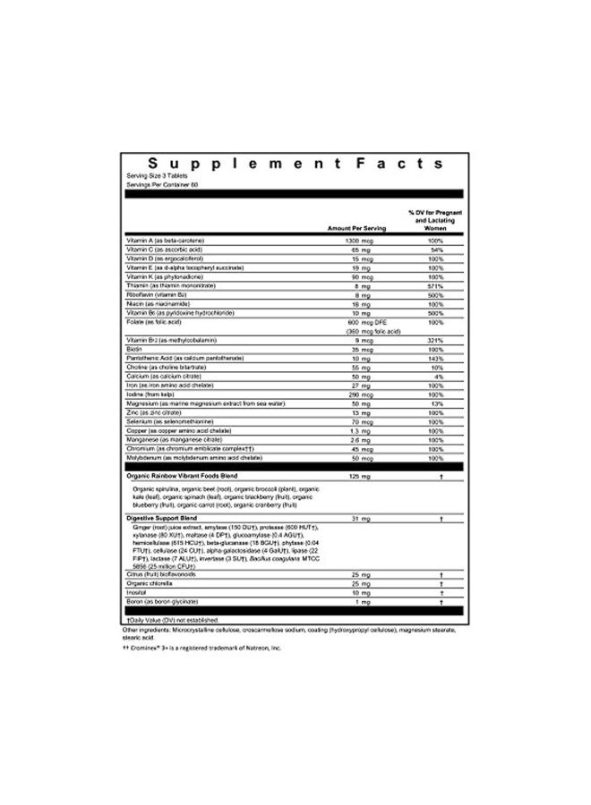 Rainbow Light Prenatal Petite Mini-Tab Dietary Supplement - 180 Mini Tablets - Image 2