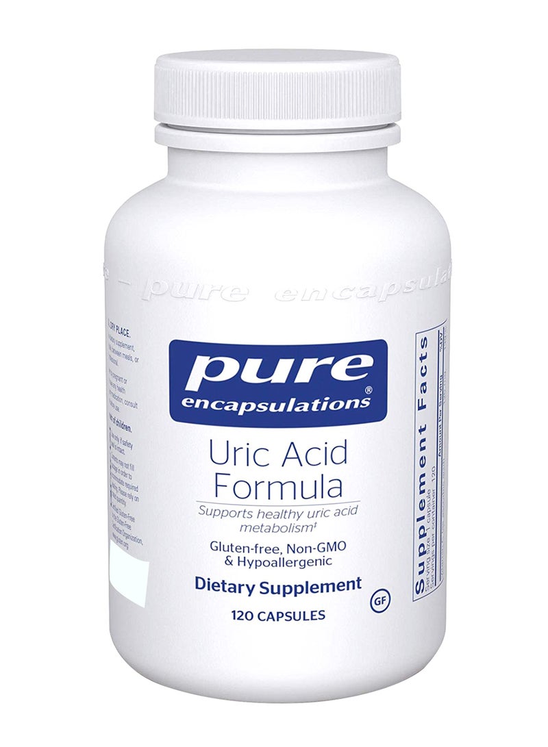 Pure Encapsulations Uric Acid Formula Dietary Supplement - 120 Capsules