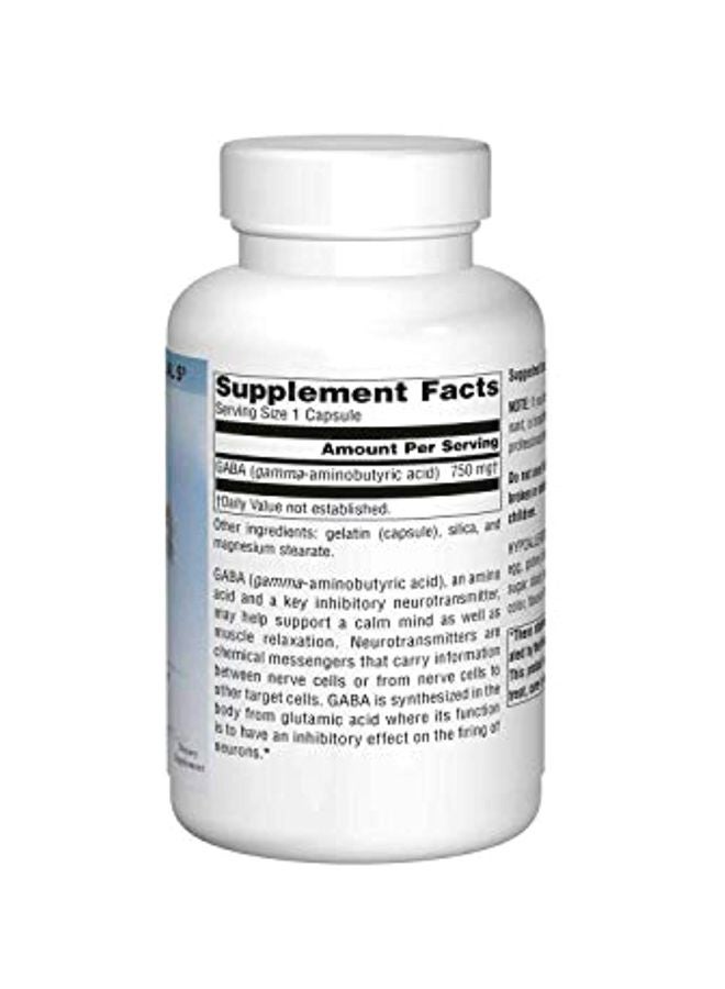 Source Naturals Serene Science GABA Dietary Supplement 750mg - 180 Capsules - Image 3