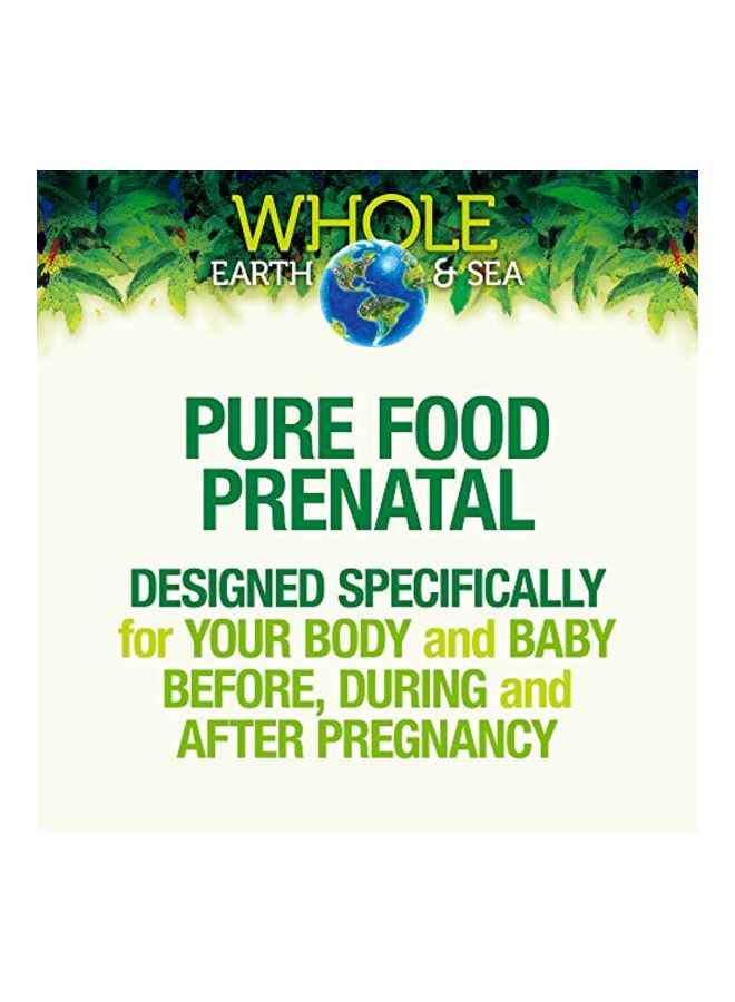 natural Factors Whole Earth And Sea Prenatal Multivitamin and Mineral Dietary Supplement - 60 Tablets - Image 3