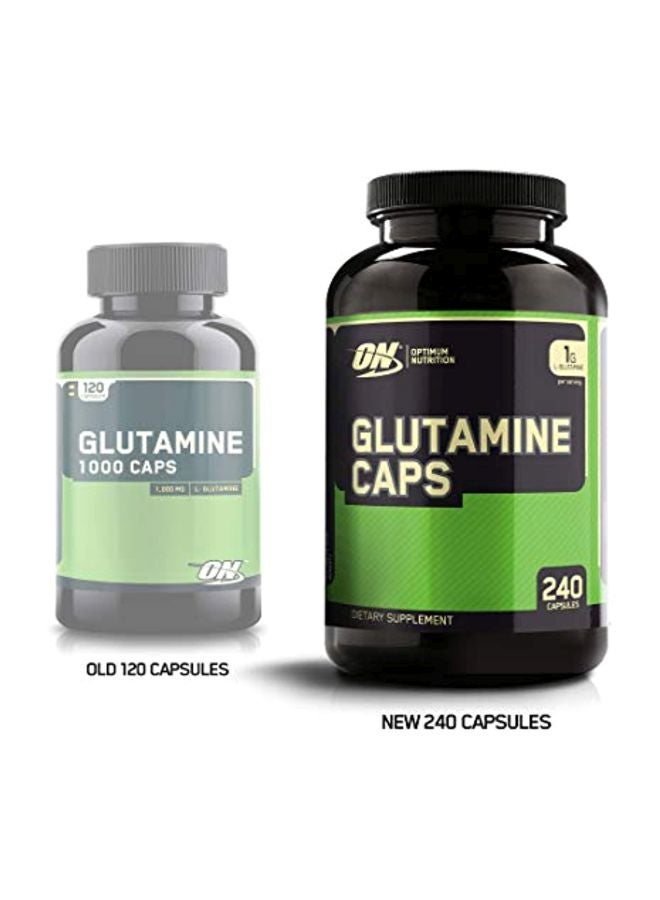 Optimum Nutrition Glutamine Dietary Supplement - Unflavoured - 240 Capsules  - Image 2