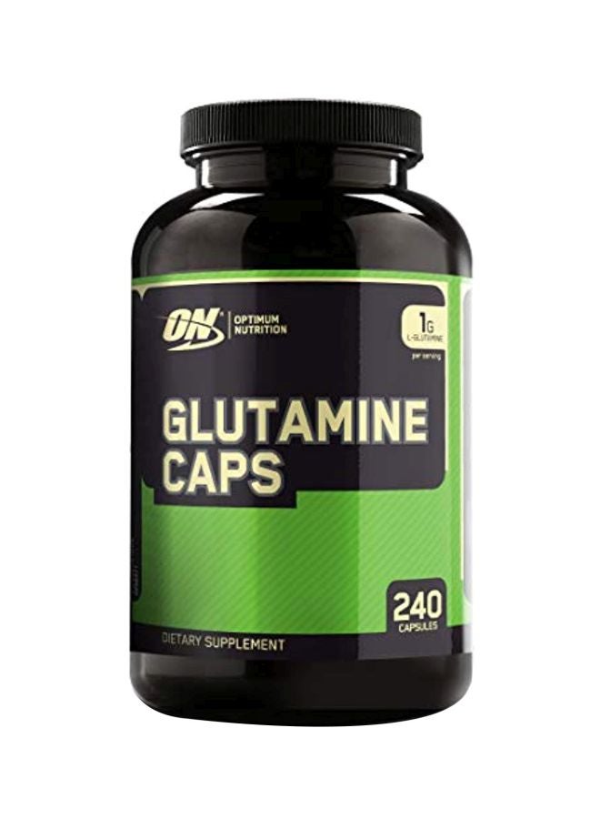 Optimum Nutrition Glutamine Dietary Supplement - Unflavoured - 240 Capsules  - Image 1