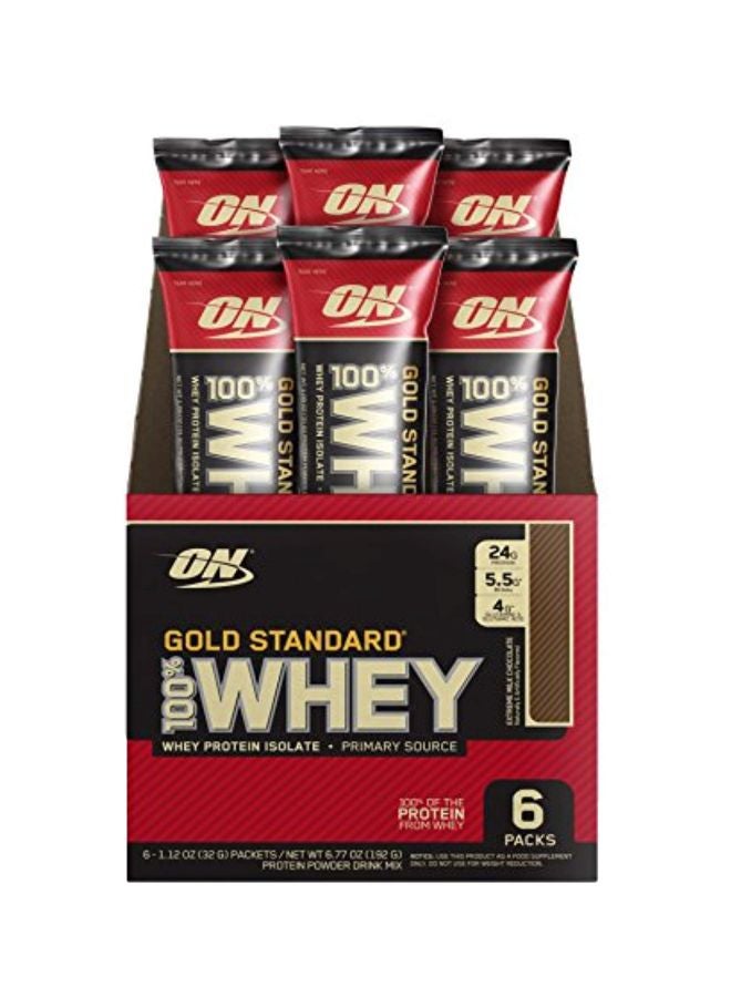 Optimum Nutrition - Pack Of 6 100 Percent Whey Protein Stick Extreme Milk Chocolate Bar 32 Gram - Image 1