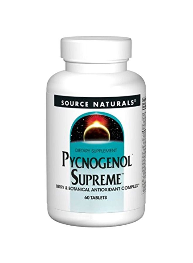Source Naturals Pycnogenol Supreme Dietary Supplement - 60 Tablets - Image 1