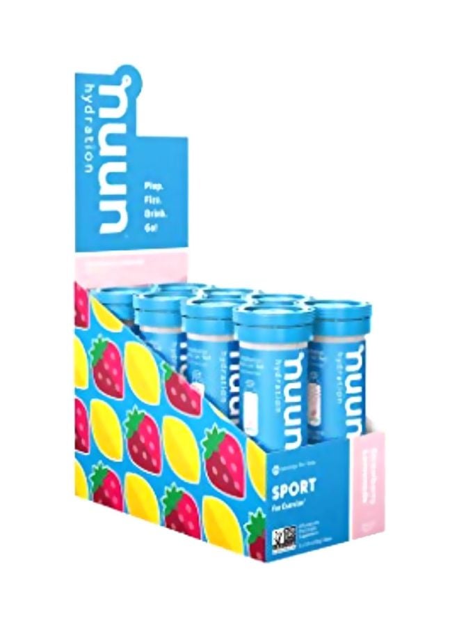 نون مجموعة مرطبات رياضية من 8 عبوات - بنكهة الفراولة والليمون - Image 1