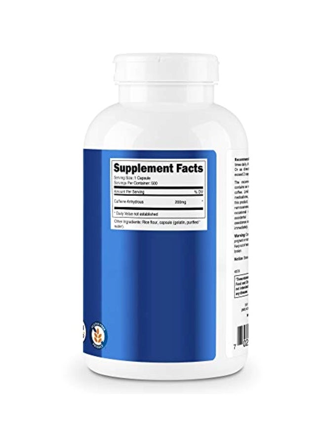 مكمل غذائي بمادة الكافيين - 500 كبسولة - Image 2